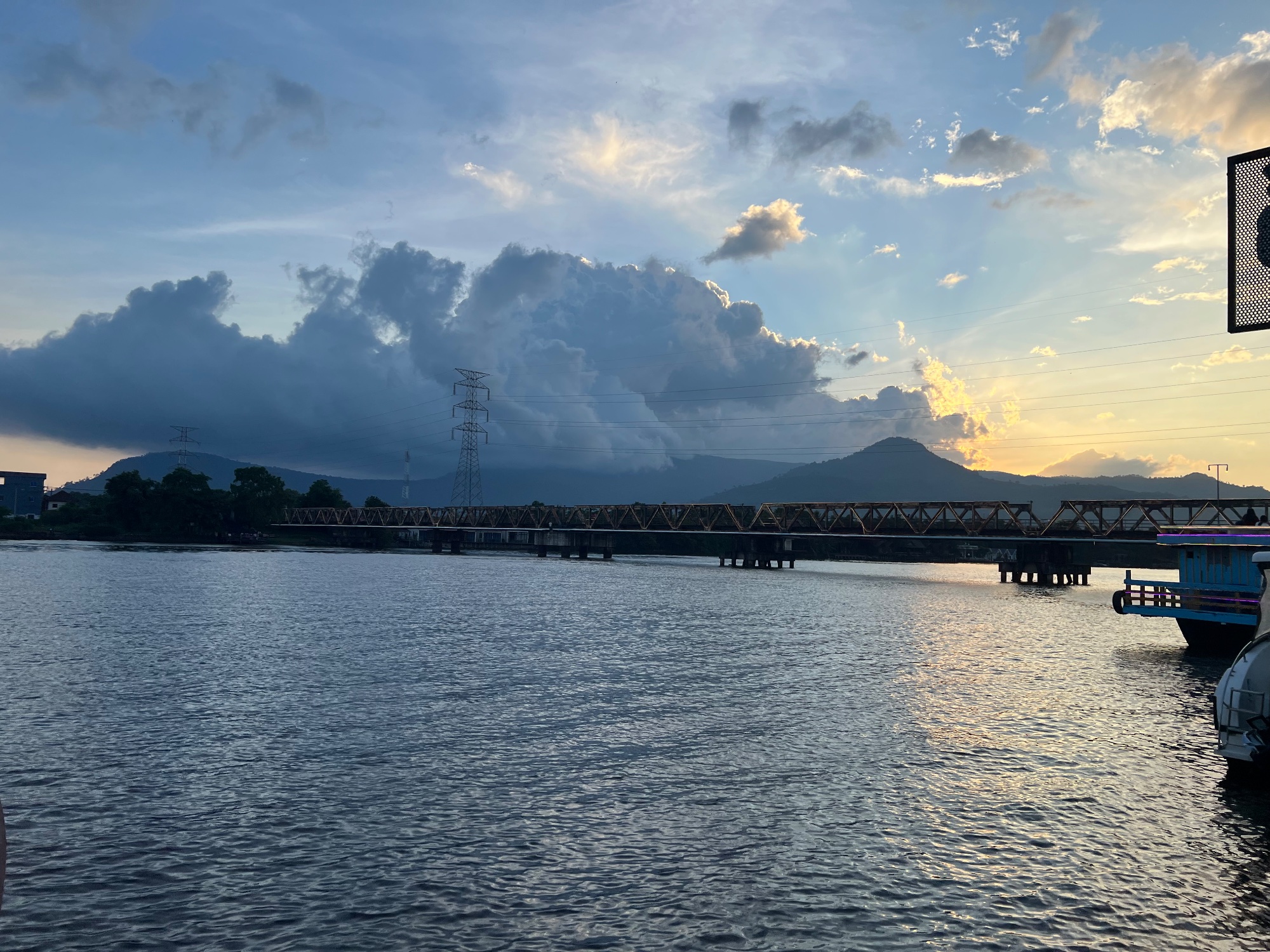 Mount Bokor menacly clouded