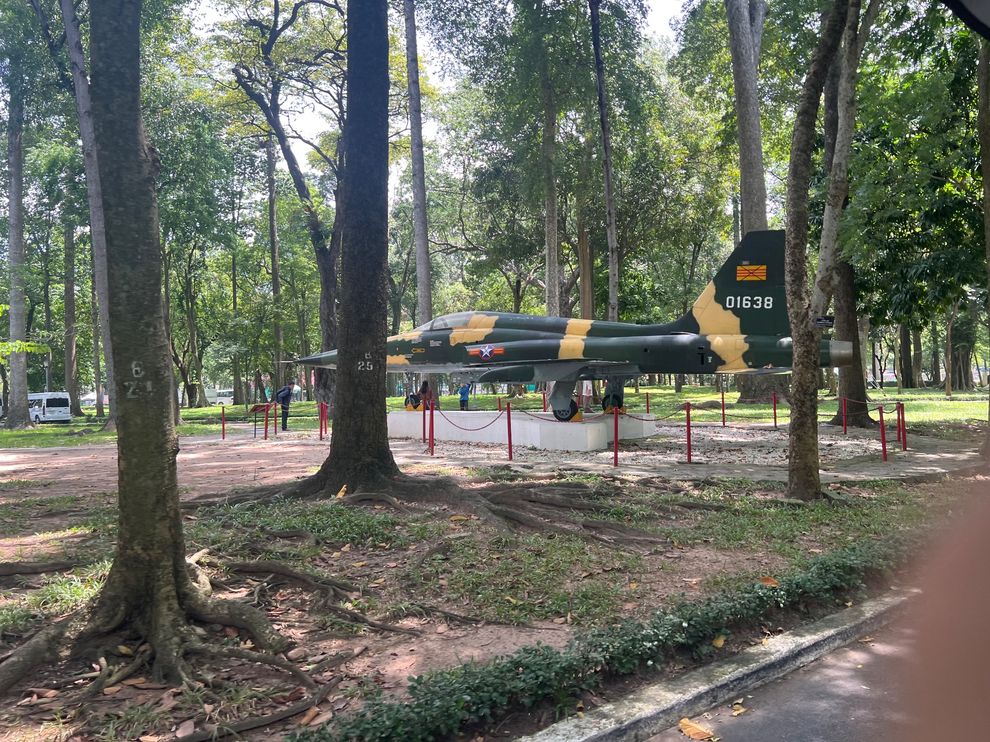 The airplane used by an north vietnamese pilot who infiltrated the south vietnamese army to bomb the palace few weeks before its fall.